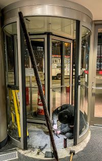 Storefront Revolving Door