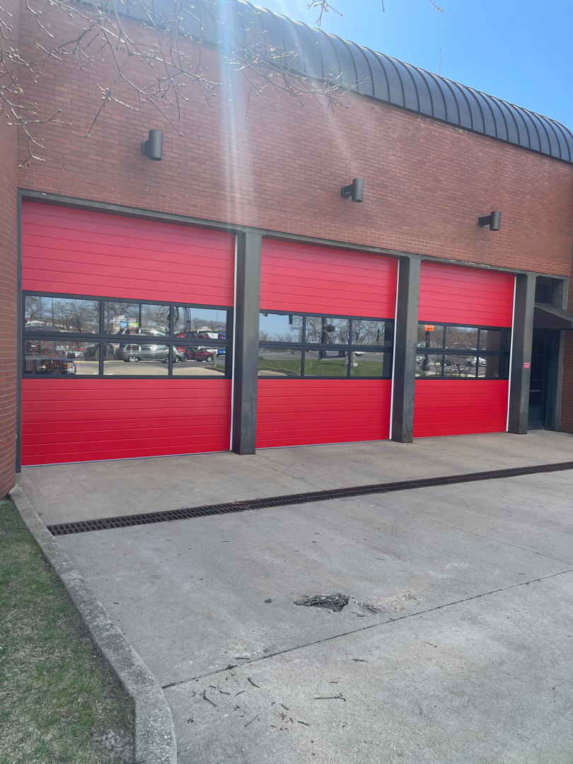Red Fire House Doors